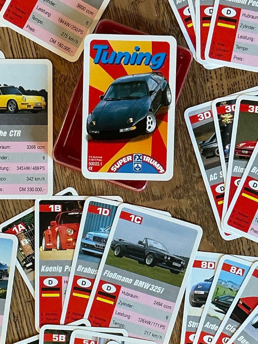 Vintage FX Schmid Super Trumpf Tuning Playing Cards Collectable # 50023.1 Game